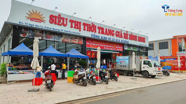 setup kệ siêu thị tại vĩnh phúc 